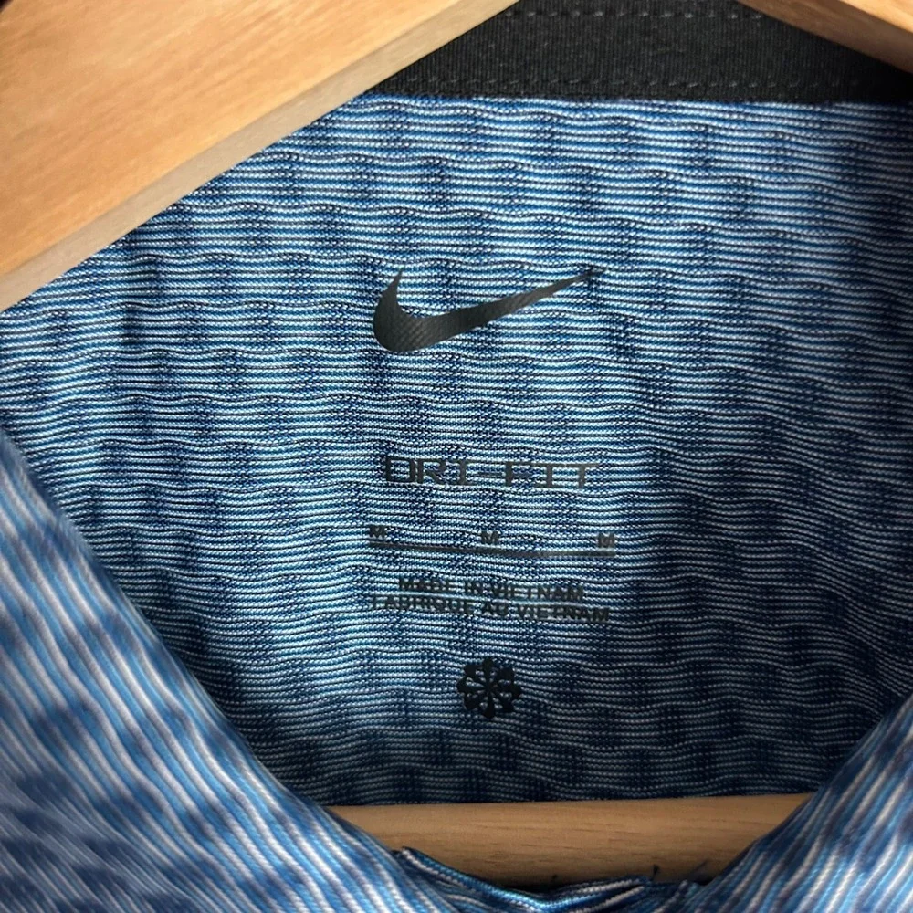 Nike 1 Cent Polo Golf Shirt Men's Medium Blue Penny Hardaway Golf PE Team Issued